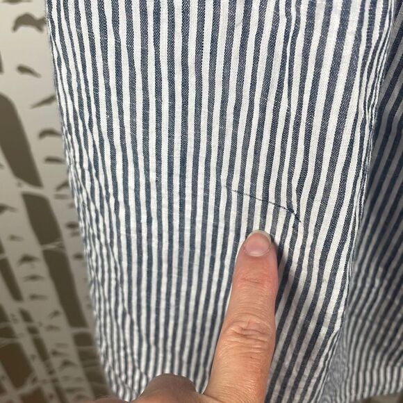 Savanna Jane Floral Embroidered Striped Dress M - Picture 6 of 9